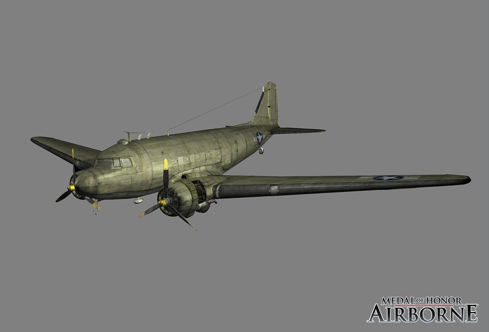 Medal of Honor: Airborne Render (Medal of Honor: Airborne Fan Site Kit): C-47 texture normals