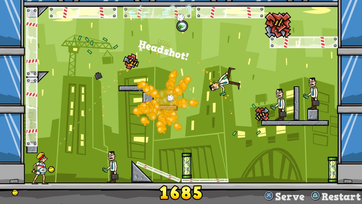Tennis in the Face Screenshot (PlayStation.com)