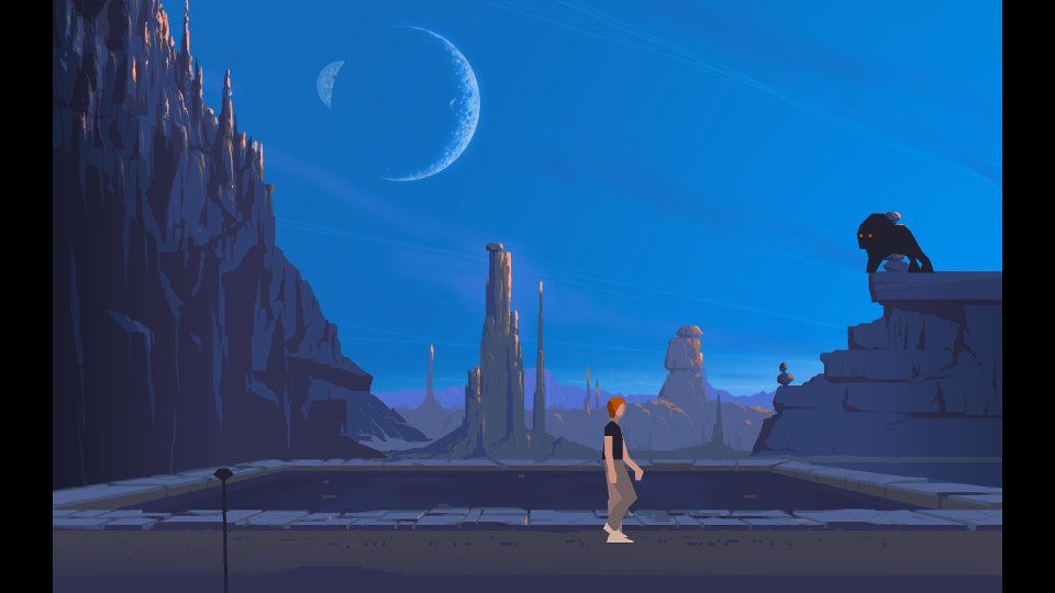 Another World: 20th Anniversary Edition Screenshot (PlayStation.com)
