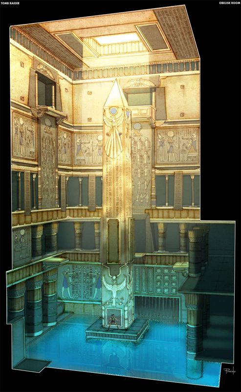 Lara Croft: Tomb Raider - Anniversary Concept Art (Tomb Raider: Anniversary Fankit): Obelisk Room
