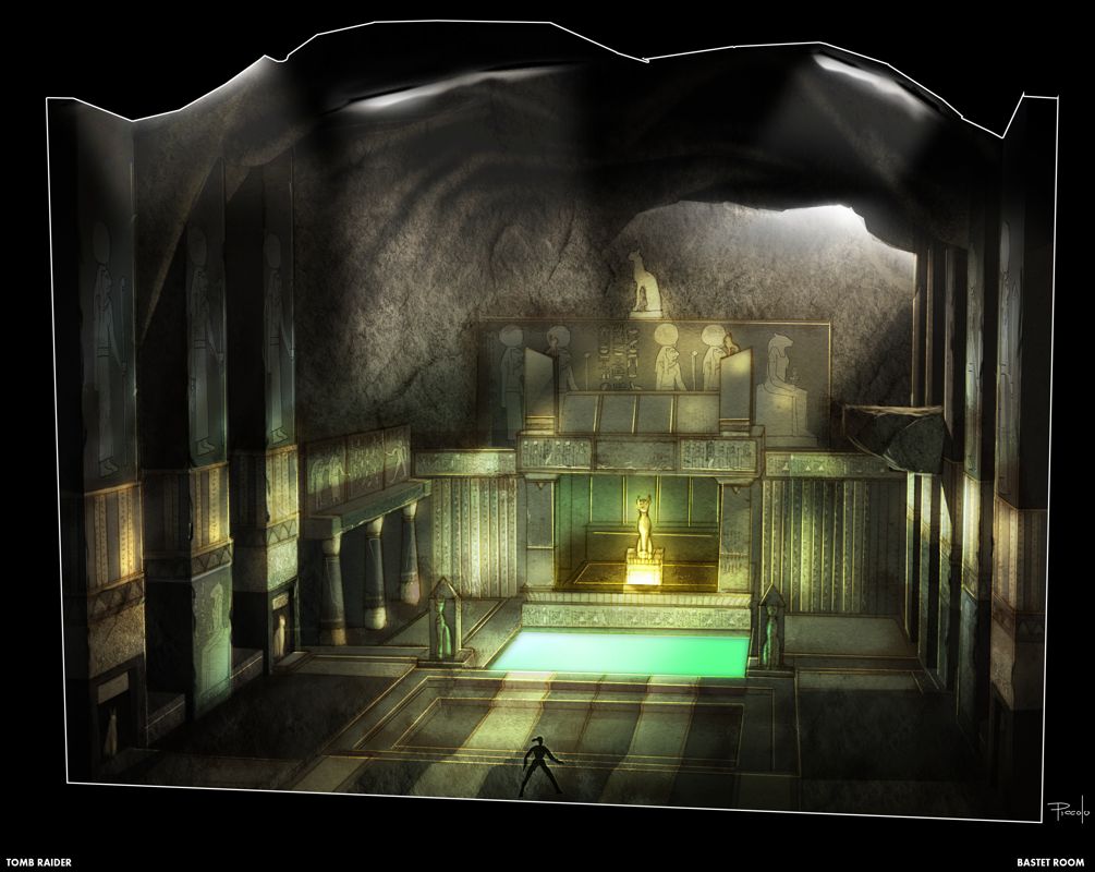 Lara Croft: Tomb Raider - Anniversary Concept Art (Tomb Raider: Anniversary Fankit): Bastet Room