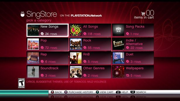 SingStar Screenshot (PlayStation.com)