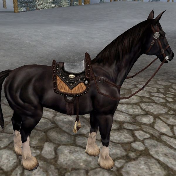 Dark Age of Camelot Screenshot (Official Website - Mounts - Armor and Barding): Albion Heroic Saddle