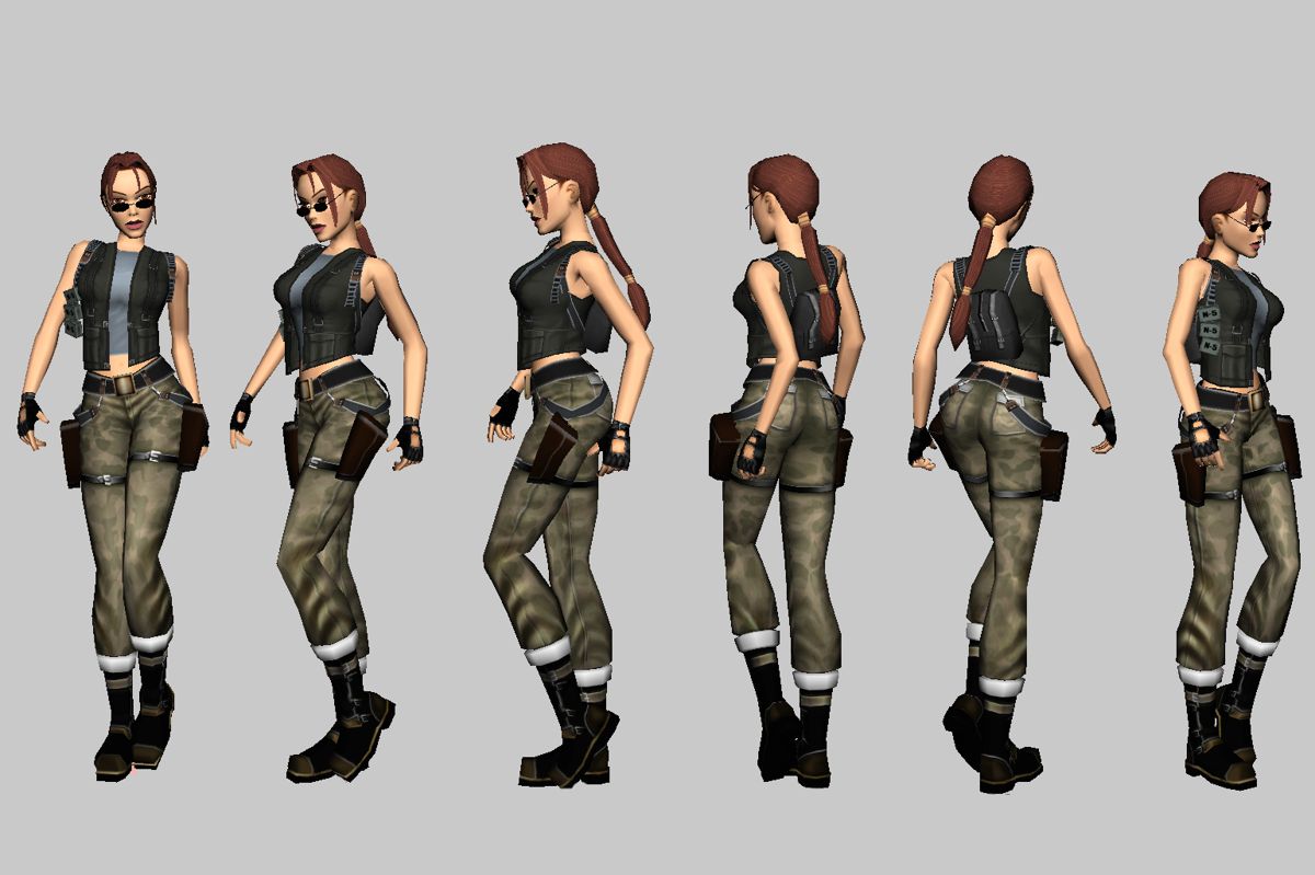 Lara Croft: Tomb Raider - The Angel of Darkness Render (Tomb Raider: The Angel of Darkness Fankit): Outfit exploration