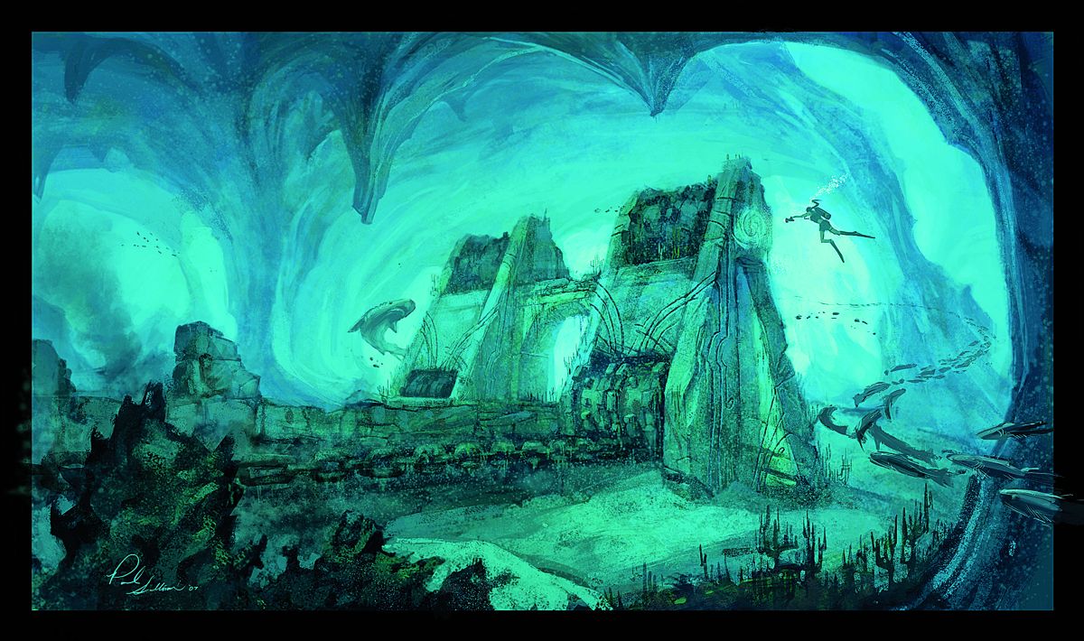 Tomb Raider: Underworld Concept Art (Tomb Raider: Underworld Fankit): Environments 7