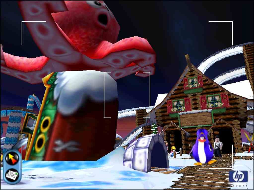 SimCoaster Screenshot (Electronic Arts UK Press Extranet, 2000-11-14): Penguin entertainer