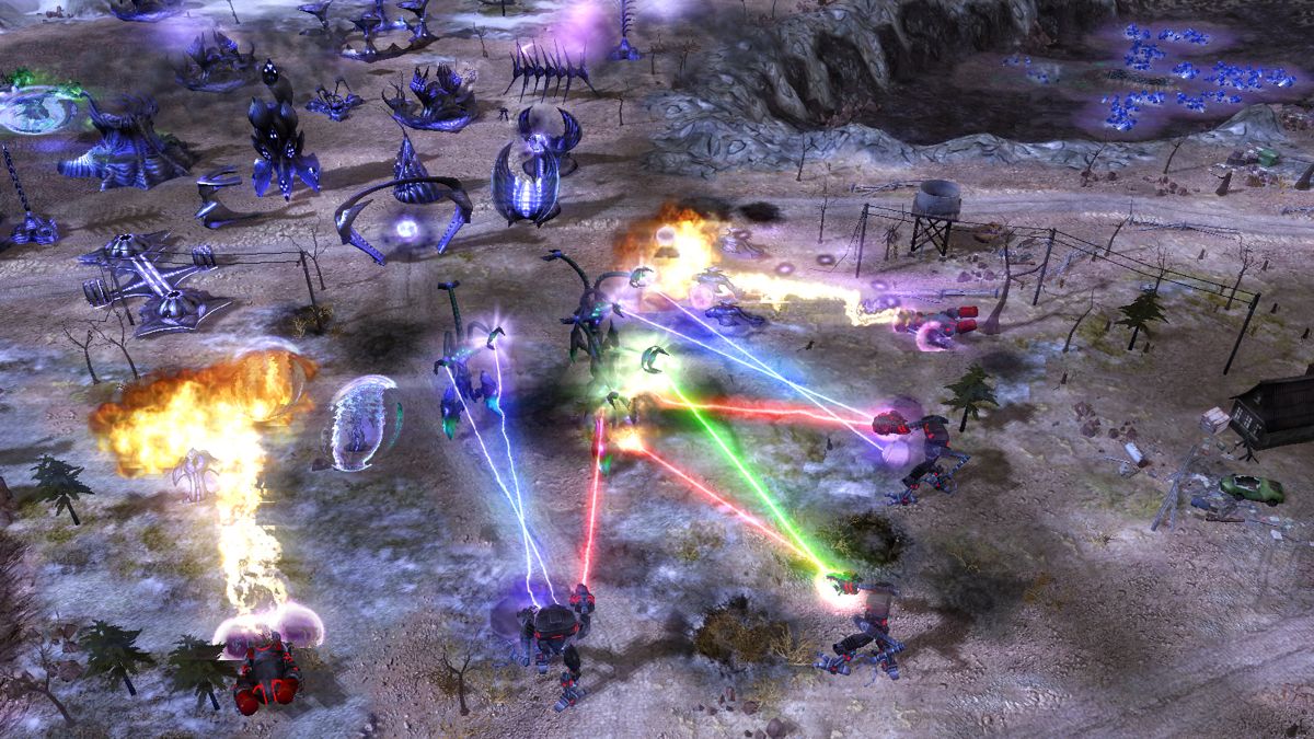 Command & Conquer 3: Kane's Wrath Screenshot (Electronic Arts UK Press Extranet, 2008-02-20): OMG lasers