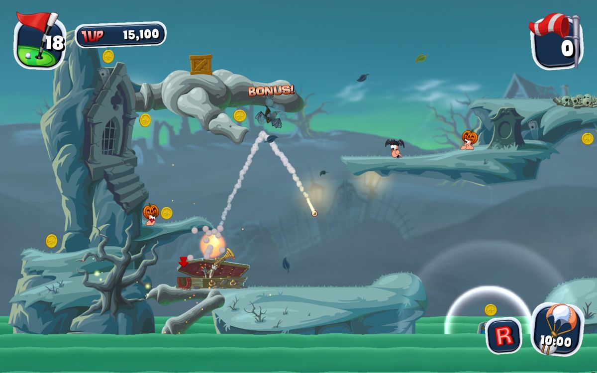 Worms Crazy Golf Screenshot (PlayStation.com)
