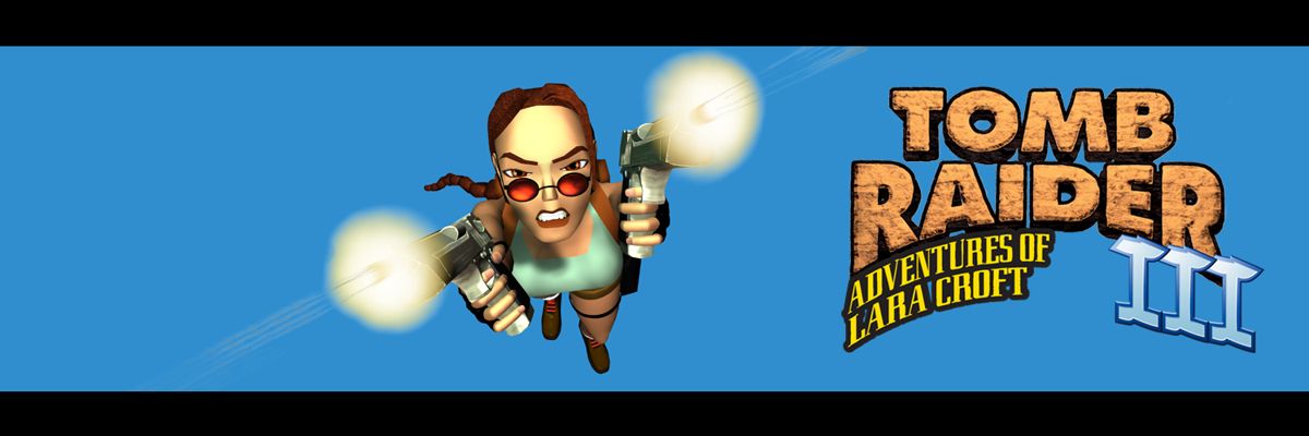 Tomb Raider III: Adventures of Lara Croft Other (Tomb Raider III Fankit): Blue Twitter banner