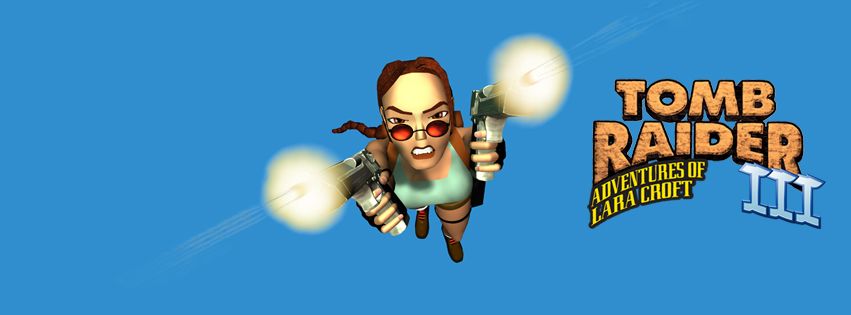 Tomb Raider III: Adventures of Lara Croft Other (Tomb Raider III Fankit): Blue Facebook banner