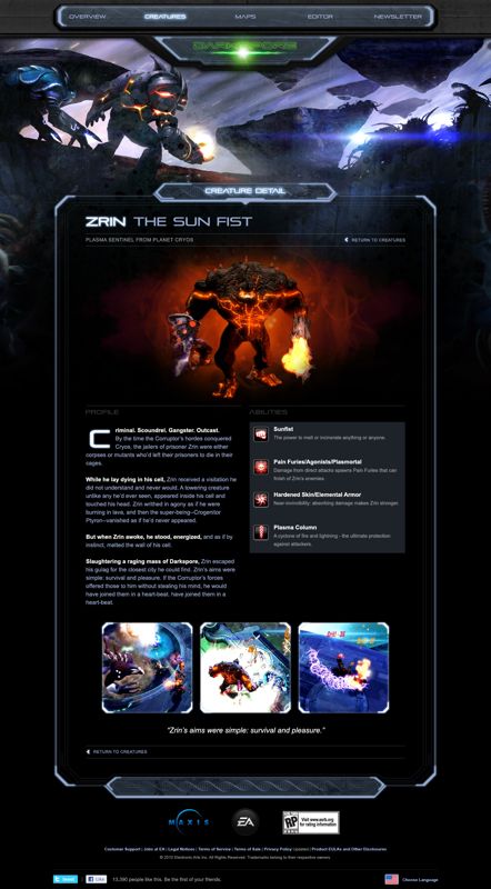 Darkspore Concept Art (Electronic Arts UK Press Extranet, 2010-07-21): Zrin