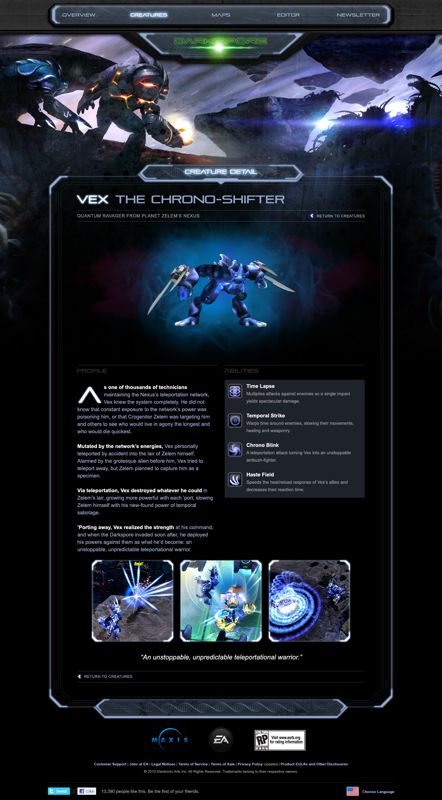 Darkspore Concept Art (Electronic Arts UK Press Extranet, 2010-07-21): Vex