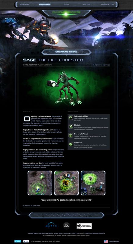 Darkspore Concept Art (Electronic Arts UK Press Extranet, 2010-07-21): Sage