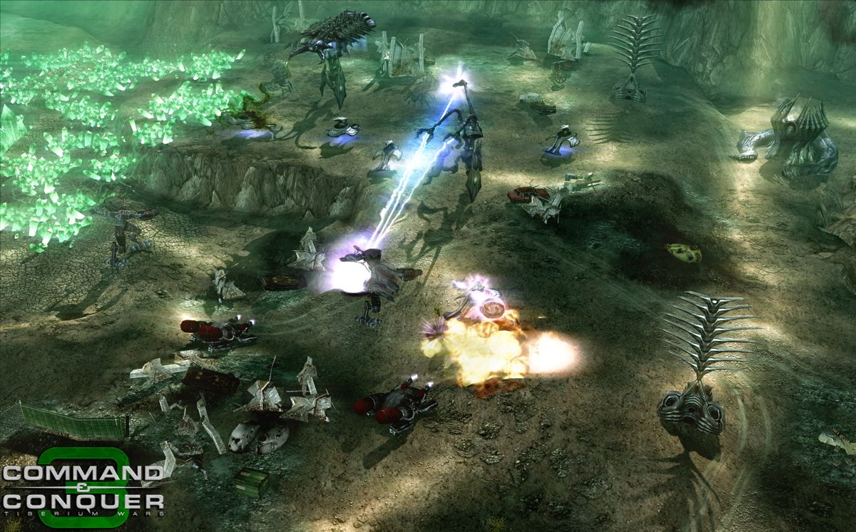 Command & Conquer 3: Tiberium Wars Screenshot (Electronic Arts UK Press Extranet, 2007-02-09): Scrin Tripod 2 Xbox 360 screenshot