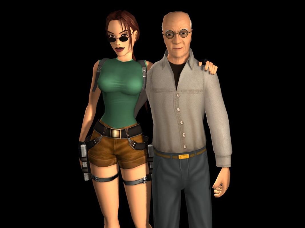 Lara Croft: Tomb Raider - The Angel of Darkness Render (Tomb Raider: The Angel of Darkness Fankit): Lara and Werner