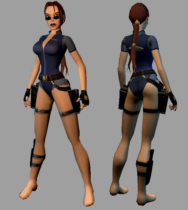 Lara Croft: Tomb Raider - The Angel of Darkness Render (Tomb Raider: The Angel of Darkness Fankit): Outfit exploration: Sola Wetsuit
