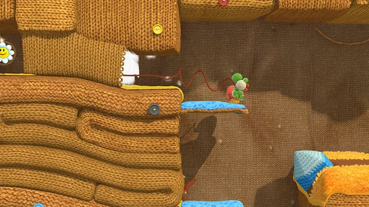 Yoshi's Woolly World (Green Yarn Yoshi Amiibo Bundle) Screenshot (Nintendo eShop)