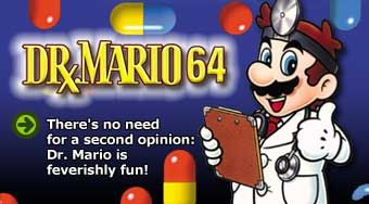 Dr. Mario 64 Logo (Official Game Page - Nintendo.com)