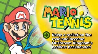 Mario Tennis Logo (Official Game Page - Nintendo.com)