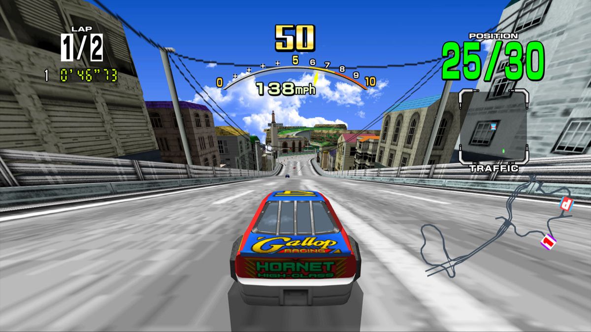 Daytona USA Screenshot (PlayStation.com)