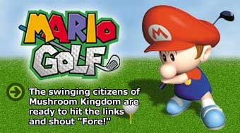Mario Golf Logo (Official Game Page - Nintendo.com)
