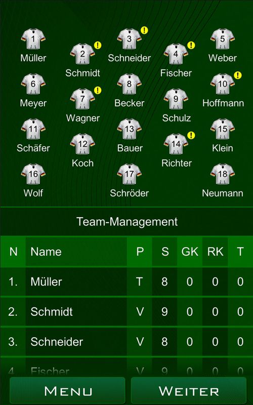Euro 2016 Manager Screenshot (Official Web Site of Animation Arts Creative GmbH 2016 (German))
