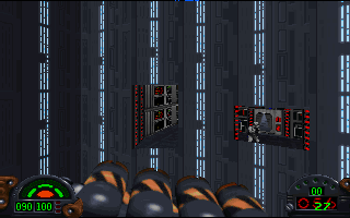 Star Wars: Dark Forces Screenshot (Slide show preview, 1994-09-29): View from the center of the main test chamber at the Test Facility