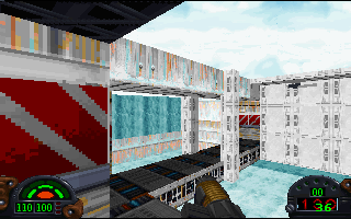 Star Wars: Dark Forces Screenshot (Slide show preview, 1994-09-29): Riding the conveyors at the Imperial robotics facility (2)