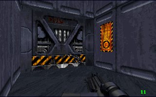 Star Wars: Dark Forces Screenshot (Slide show preview, 1994-09-29): Corridor at Nar Shaddaa