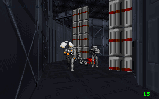 Star Wars: Dark Forces Screenshot (Slide show preview, 1994-09-29): Storm troopers at Imperial Test Facility