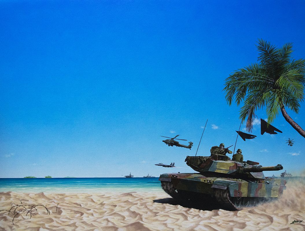 Pacific Islands Concept Art (Steinar Lund's Cover Artwork): Team-Yankee 2 - Pacific-Islands (Empire-Software)