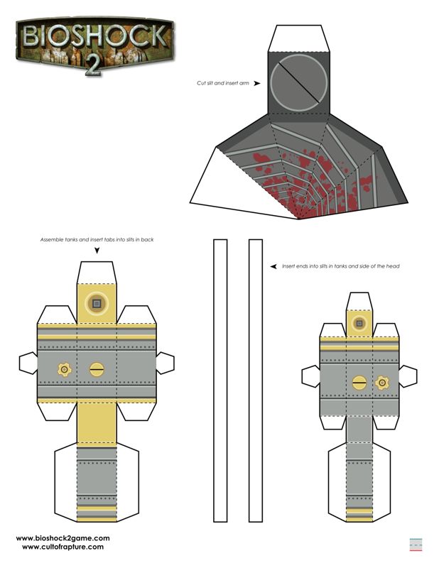 BioShock 2 Other (Bioshock 2 Official Paper Foldables): Subject Delta 3rd of 3.