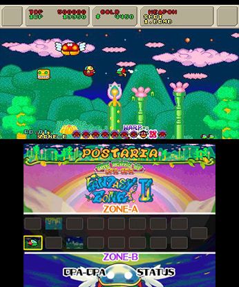 3D Fantasy Zone II W Screenshot (Nintendo eShop)