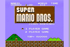 Super Mario Bros. Screenshot (Official Mario History, Japanese Nintendo Website, 2002)