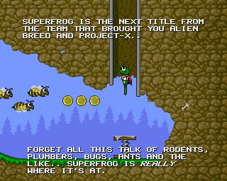 Superfrog Screenshot (Promo pictures from the Alien Breed Special Edition 1992 game)