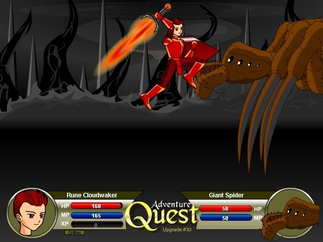 AdventureQuest Screenshot (Official Page): Arachnophobia anyone?