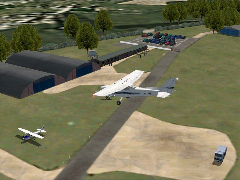 British Airports: South-East England Screenshot (CD slideshow, Just Flight 2003.): White Waltham 2