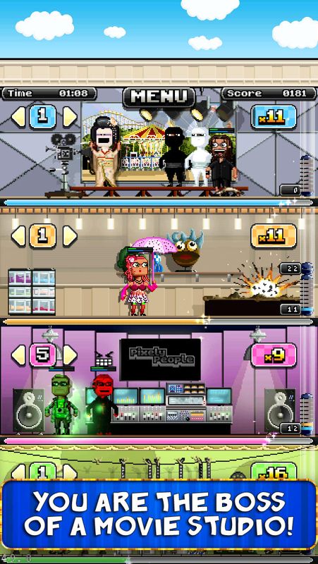 Pixely People Making Movies Screenshot (iTunes Store)