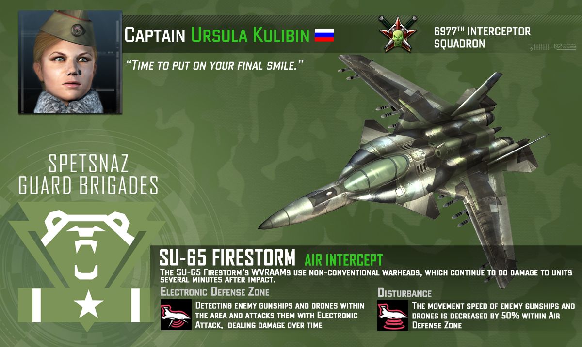 Tom Clancy's EndWar Online Concept Art (Official website artwork): Russian Hero Air Intercept