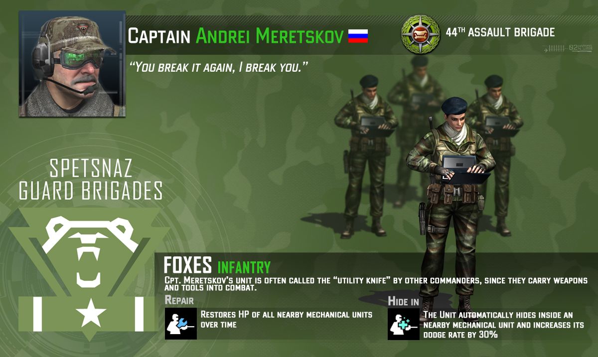 Tom Clancy's EndWar Online Concept Art (Official website artwork): Russian Hero Infantry