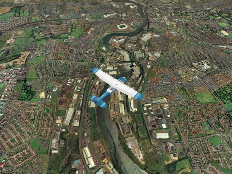 VFR Photographic Scenery: Northern England Screenshot (Promo slideshow for VFR Photographic Scenery Vol.4, 2003)