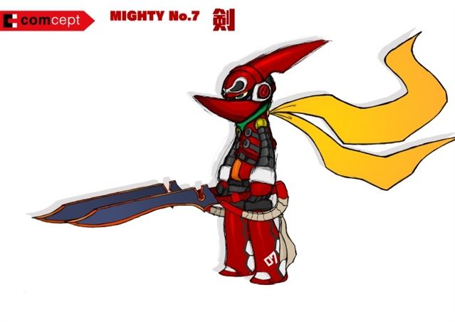 Mighty No. 9 Concept Art (Kickstarter - February 2014): Posted on February 9, 2014. Concept art of Brandish.