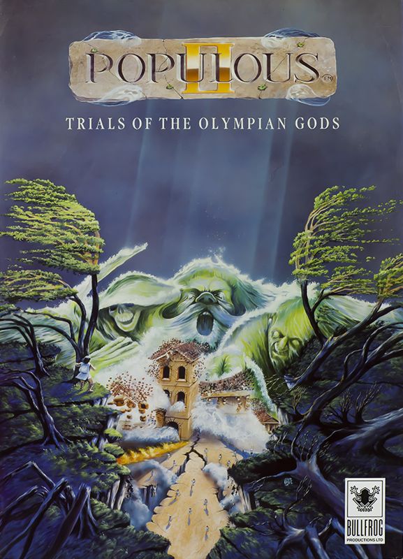 Populous II: Trials of the Olympian Gods Concept Art (David John Rowe's Cover Artwork): final art