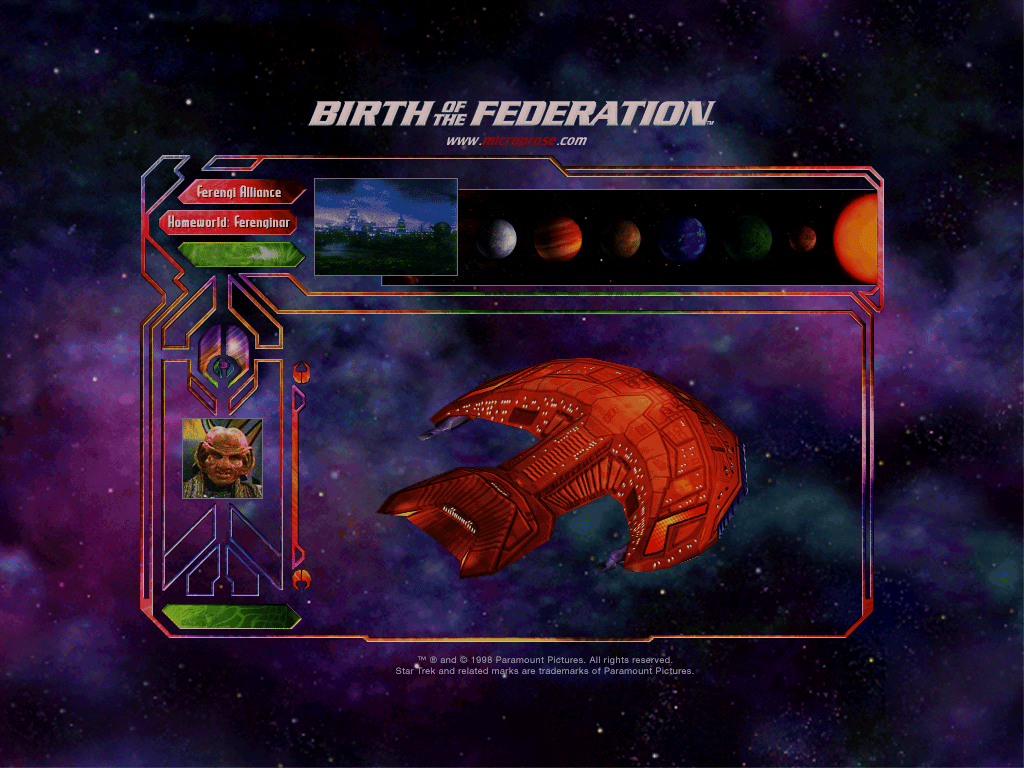 Star Trek The Next Generation Birth of the Federation official promotional image MobyGames