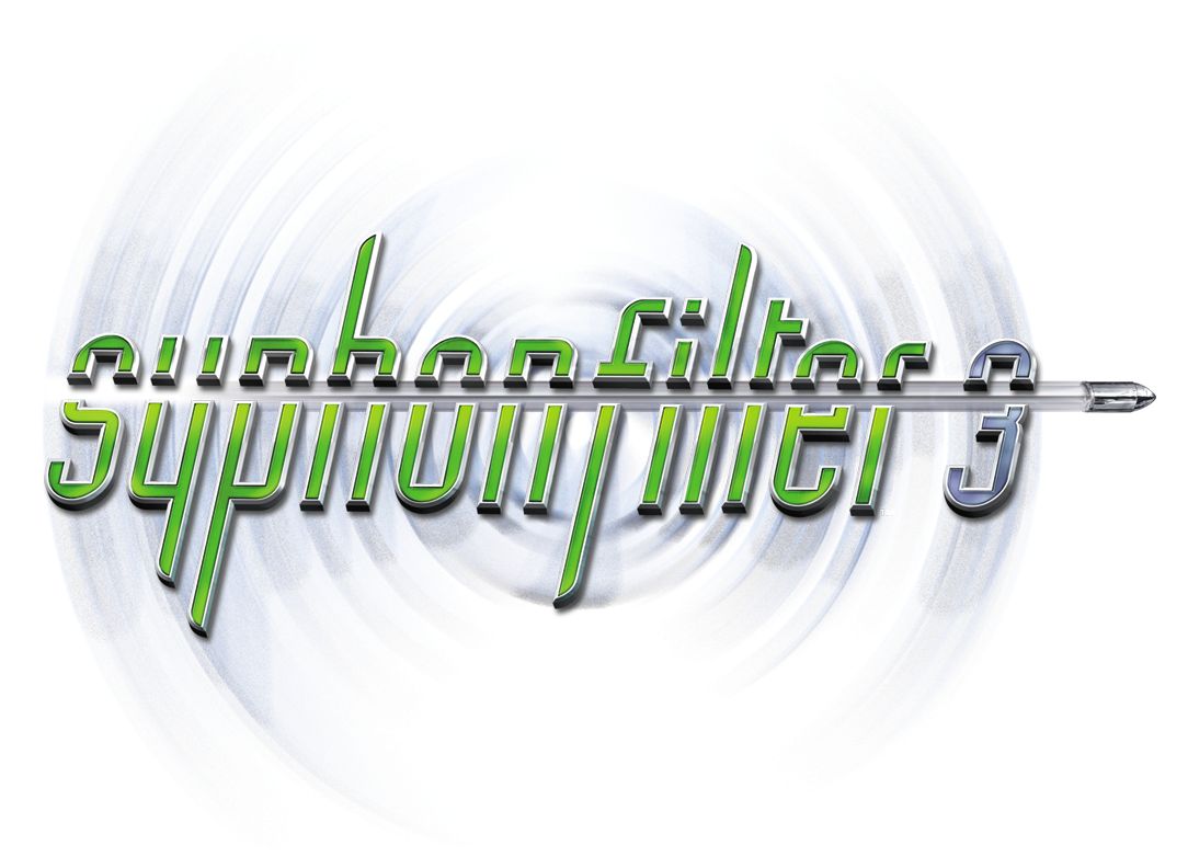 Syphon Filter 3 Logo (Official Press Kit - Logo & Cover Art)