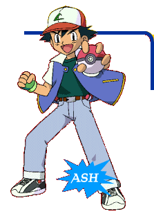 Pokémon Blue Version Render (Official Game Page - Pokémon.com): Ash Hovered over