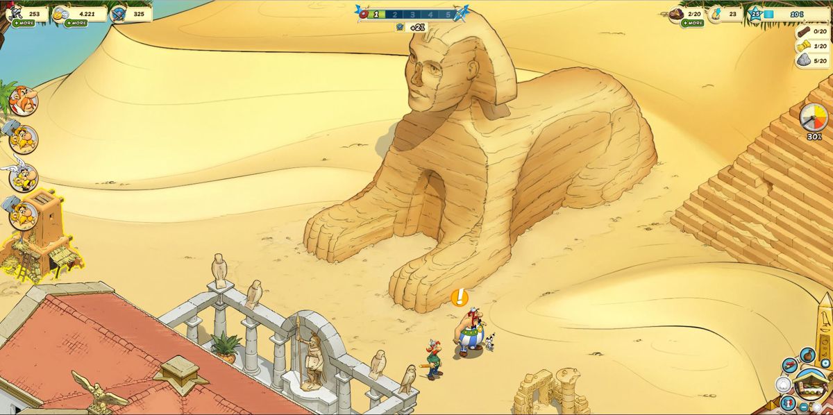 Asterix & Friends Screenshot (Screenshots): Egypt Spinx close