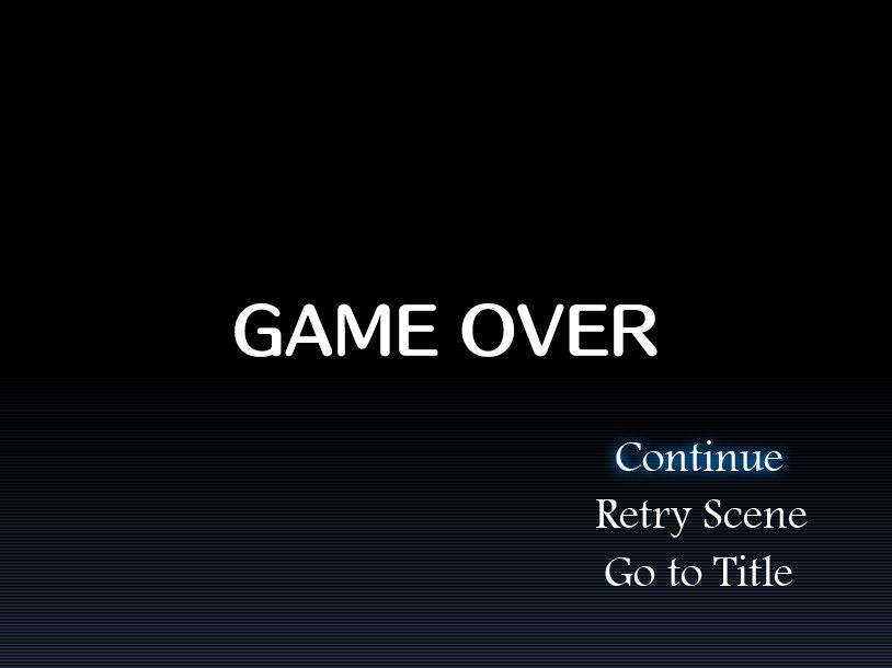Legend of Zun 2 Screenshot (Gamejolt.com): Game Over Screen