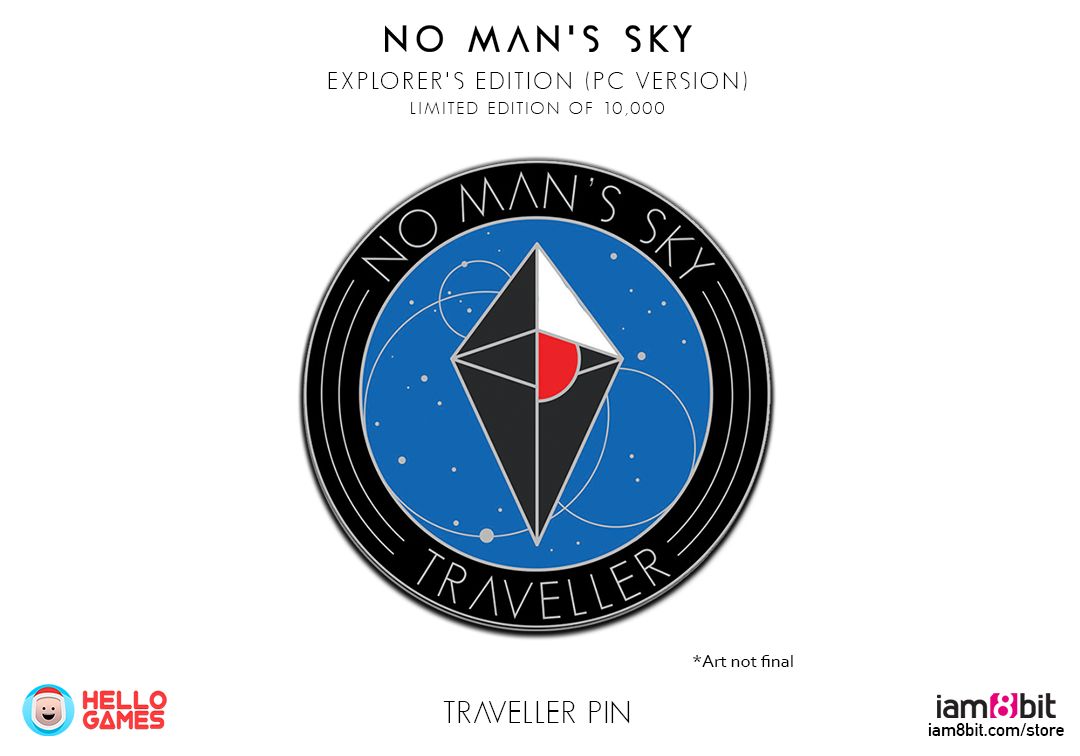 No Man's Sky: Explorer's Edition Other (No Man's Sky (Explorer's Edition) pictures): Hard-enamel Traveller Pin