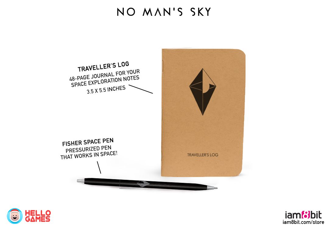No Man's Sky: Explorer's Edition Other (No Man's Sky (Explorer's Edition) pictures): Mystery Items - Fisher Space Pen & Atlas Traveller's Log